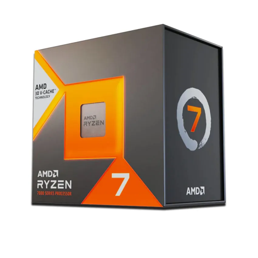 CPU AMD Ryzen 7 7800X3D (4.2Ghz up to 5.0Ghz/105MB/8 cores 16 threads/120W/Socket AM5)
